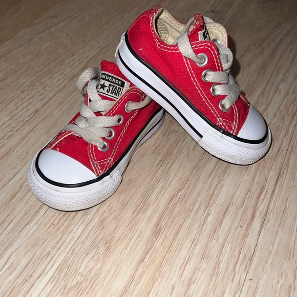 Converse Chuck Taylor All Star Lo Sneaker - Baby / Toddler - Red - Picture 2 of 7
